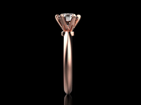 Engagement ring model 659 3D Print Model
