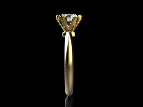 Engagement ring model 659 3D Print Model