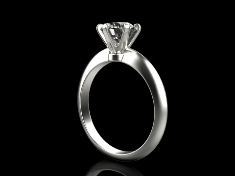 Engagement ring model 658 3D Print Model