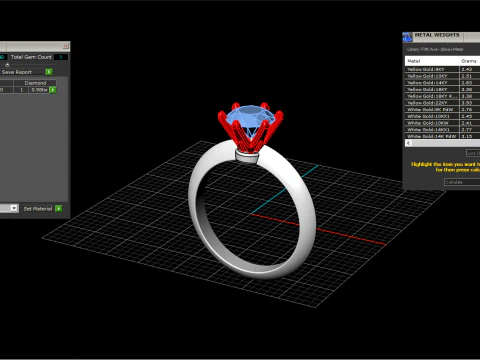 Engagement ring model 658 3D Print Model