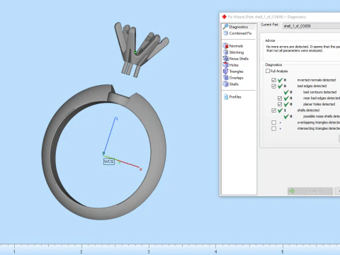 Engagement ring model 658 3D Print Model