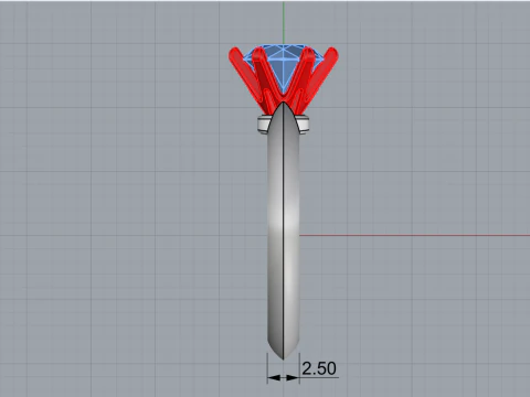 Engagement ring model 658 3D Print Model