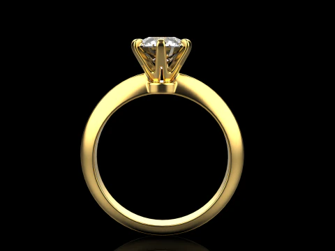 Engagement ring model 658 3D Print Model