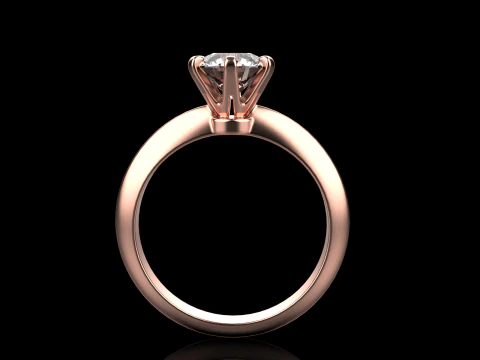 Engagement ring model 658 3D Print Model