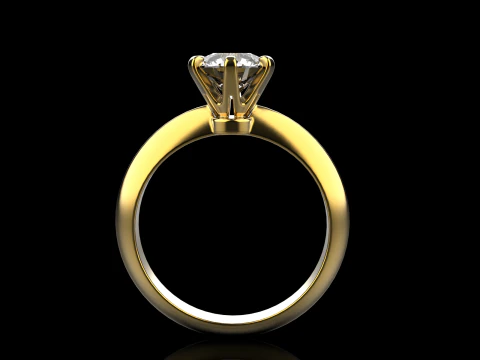 Engagement ring model 658 3D Print Model
