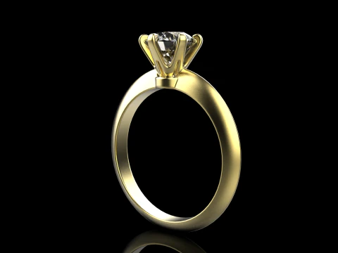Engagement ring model 658 3D Print Model