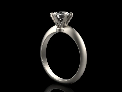 Engagement ring model 658 3D Print Model