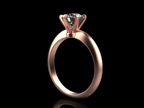 Engagement ring model 658 3D Print Model