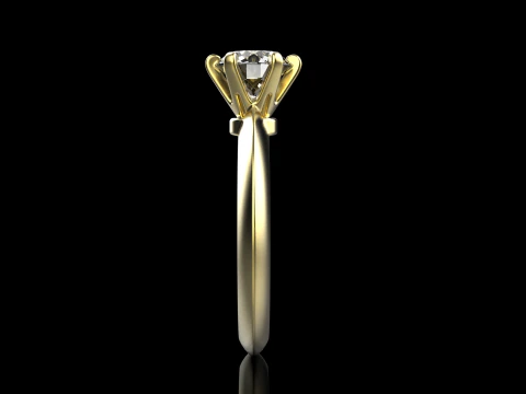 Engagement ring model 658 3D Print Model