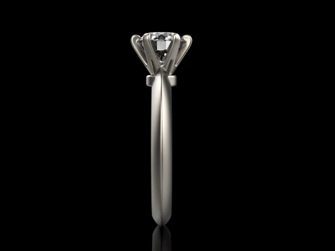 Engagement ring model 658 3D Print Model