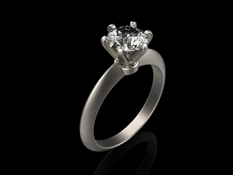 Engagement ring model 658 3D Print Model