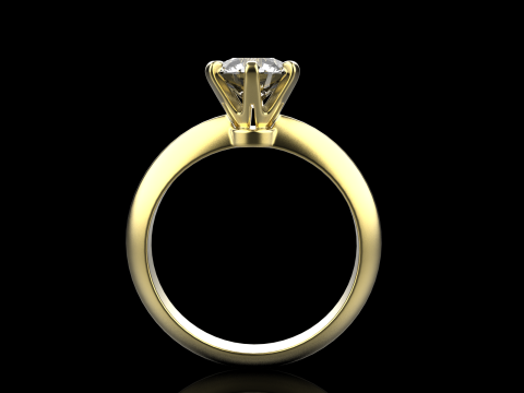 Engagement ring model 657 3D Print Model