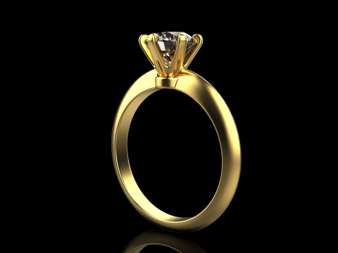 Engagement ring model 657 3D Print Model