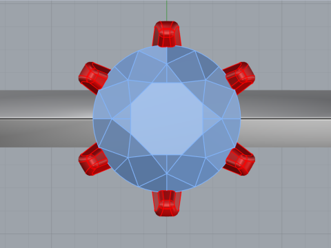 Engagement ring model 657 3D Print Model