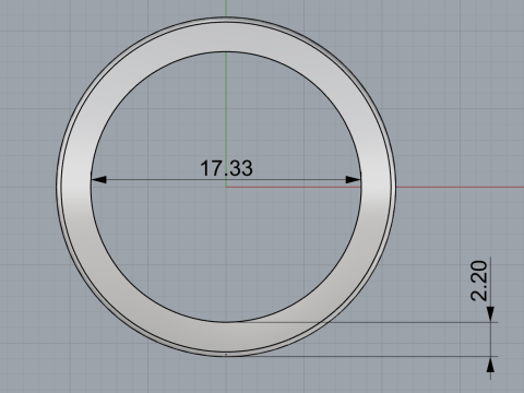Pierścień wieczności model 654 Model do druku 3D