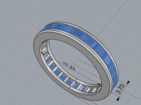 Eternity ring model 654 3D Print Model