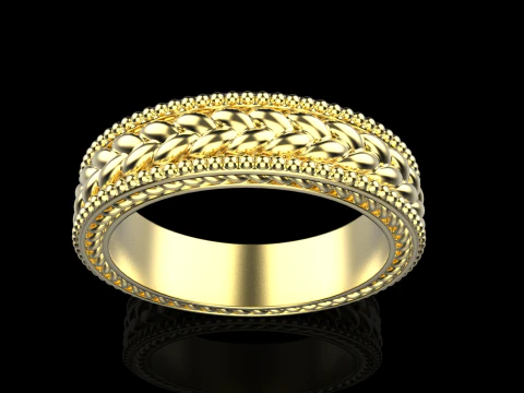 Wedding braid ring model 653 3D Print Model