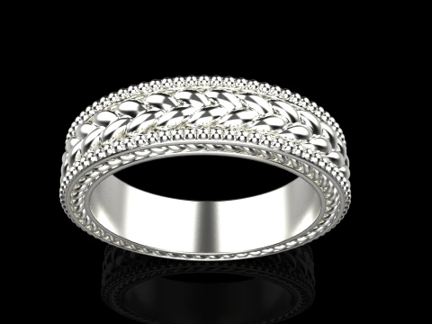 Wedding braid ring model 653 3D Print Model