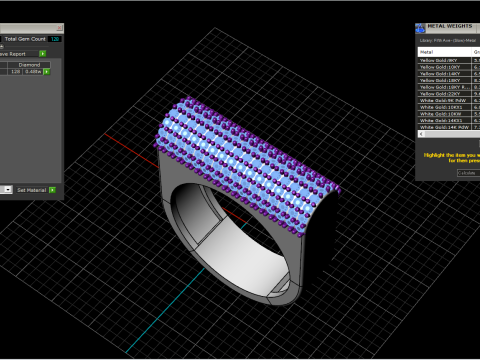 Pierścionek model 650 Model do druku 3D