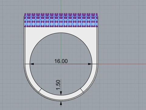 Ring model 650 3D Print Model