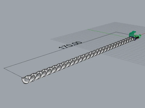 Cuban chain bracelet model 649 3D Print Model