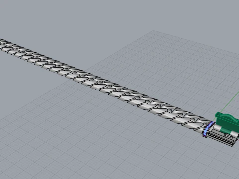 Cuban chain bracelet model 649 3D Print Model