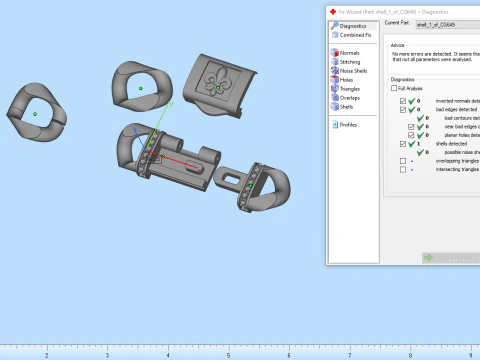 Cuban chain bracelet model 649 3D Print Model