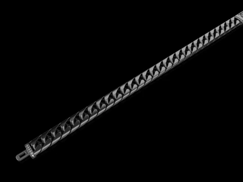 Cuban chain bracelet model 649 3D Print Model