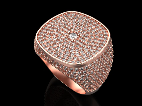 Cushion form ring model 648 3D Print Model