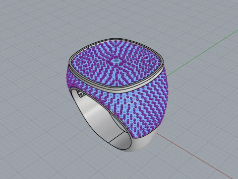 Cushion form ring model 648 3D Print Model