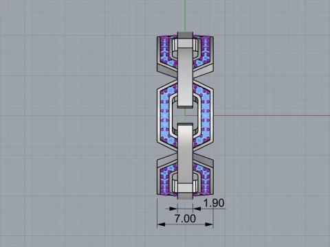 Wedding ring model 647 3D Print Model