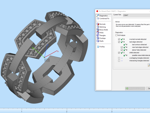 结婚戒指型号 647 3D 打印模型