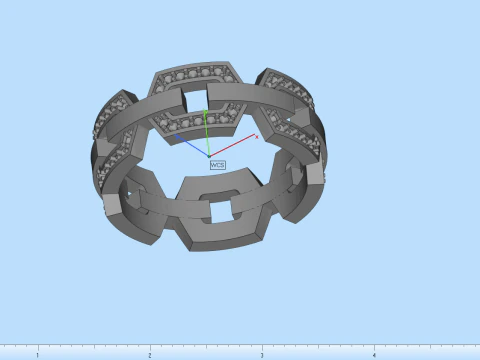 Wedding ring model 647 3D Print Model