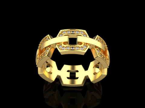 Wedding ring model 647 3D Print Model