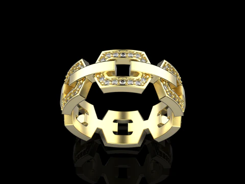 Wedding ring model 647 3D Print Model