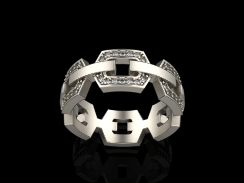 Wedding ring model 647 3D Print Model