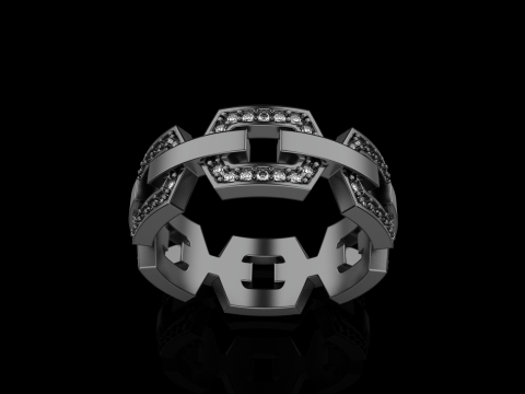 结婚戒指型号 647 3D 打印模型