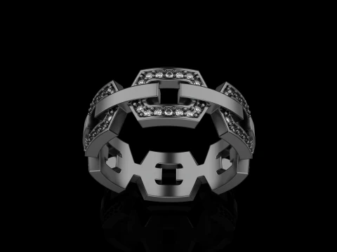Wedding ring model 647 3D Print Model