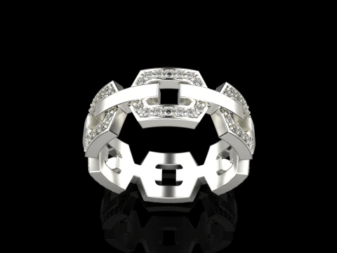 Wedding ring model 647 3D Print Model