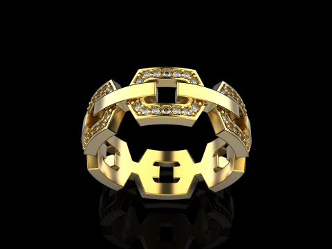 Wedding ring model 647 3D Print Model