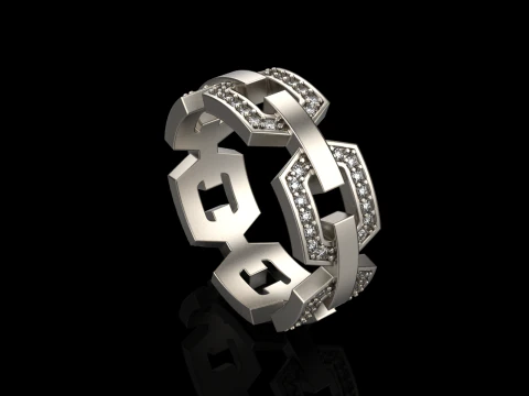 Wedding ring model 647 3D Print Model
