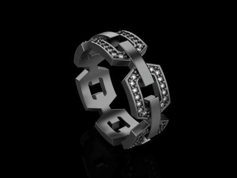 Wedding ring model 647 3D Print Model