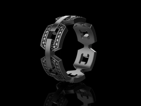 Wedding ring model 647 3D Print Model