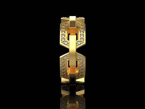 结婚戒指型号 647 3D 打印模型