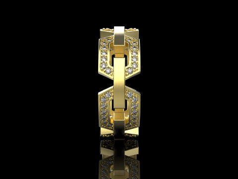 结婚戒指型号 647 3D 打印模型