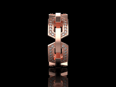 结婚戒指型号 647 3D 打印模型