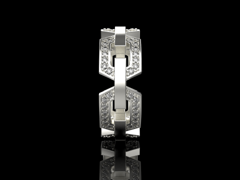 结婚戒指型号 647 3D 打印模型