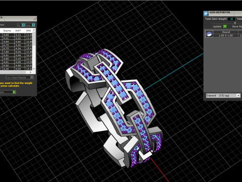 Wedding ring model 646 3D Print Model