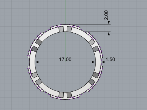 Wedding ring model 646 3D Print Model