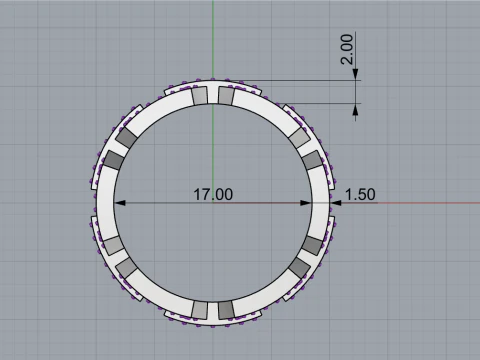 Wedding ring model 646 3D Print Model